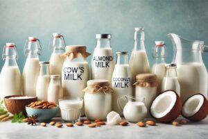 Различные виды молока, включая коровье, миндальное и кокосовое - что можно на кето диете?